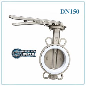 Van Bướm Inox Tay Gạt DN150