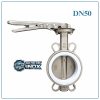Van Bướm Inox Tay Gạt DN50