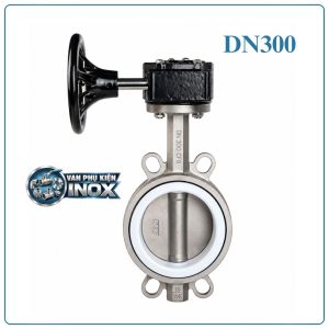 Van Bướm Inox Tay Quay DN300