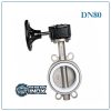 Van Bướm Inox Tay Quay DN80