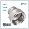 Côn thu Inox DN20
