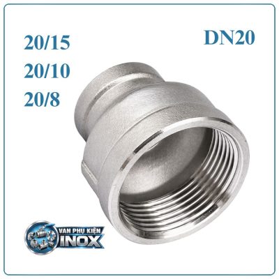 Côn thu Inox DN20