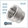 Côn thu Inox DN25