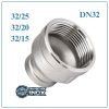 Côn thu Inox DN32