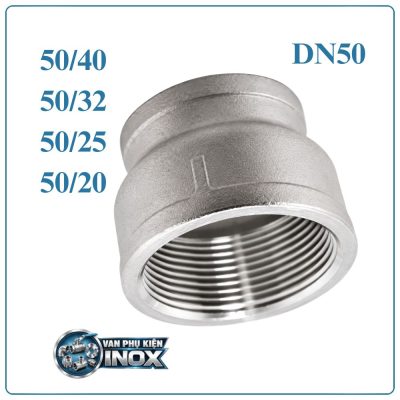 Côn thu Inox DN50