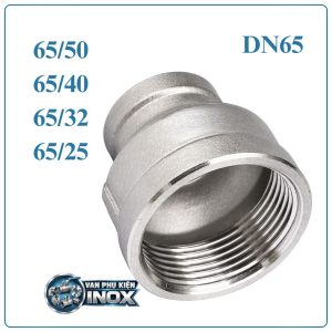 Côn thu ren inox DN65