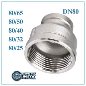 Côn thu ren inox DN80