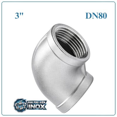 Cút ren inox DN80
