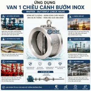 Đặc điểm Nổi Bật Van 1 Chiều Cánh Bướm Inox 304