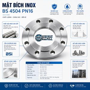 Đặc điểm nổi bật Mặt Bích Inox BS 4504