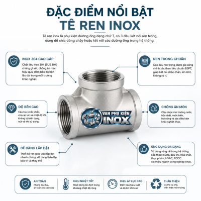 Đặc điểm nổi bật Tê ren inox
