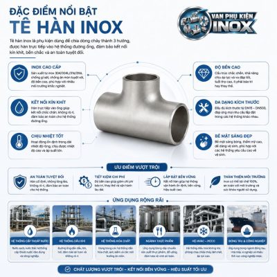 Đặc điểm nổi bật tê hàn inox