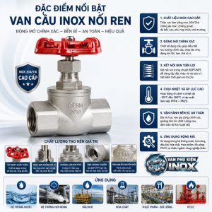 Đặc điểm nổi bật van cầu inox ren