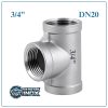 Tê Inox DN50