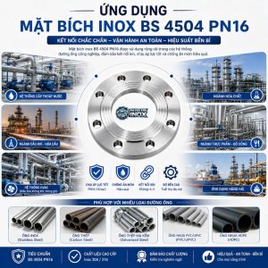 Ứng dụng Mặt Bích Inox BS 4504