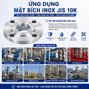 Ứng dụng Mặt Bích Inox JIS10K