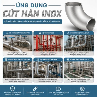 Ứng dụng cút hàn inox