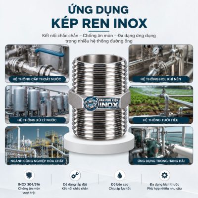 Ứng dụng kép inox 304