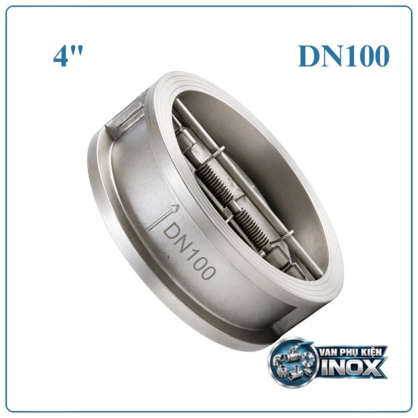 Van 1 Chiều Cánh Bướm Inox DN100