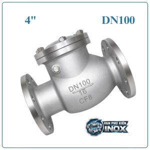 Van 1 Chiều Lá Lật Inox DN100