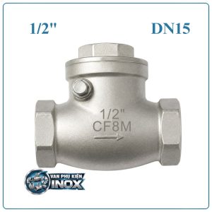 Van 1 Chiều Lá Lật Inox DN15