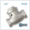 Van 1 Chiều Lá Lật Inox DN20