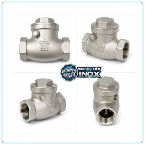 Van 1 Chiều Lá Lật Inox Ren