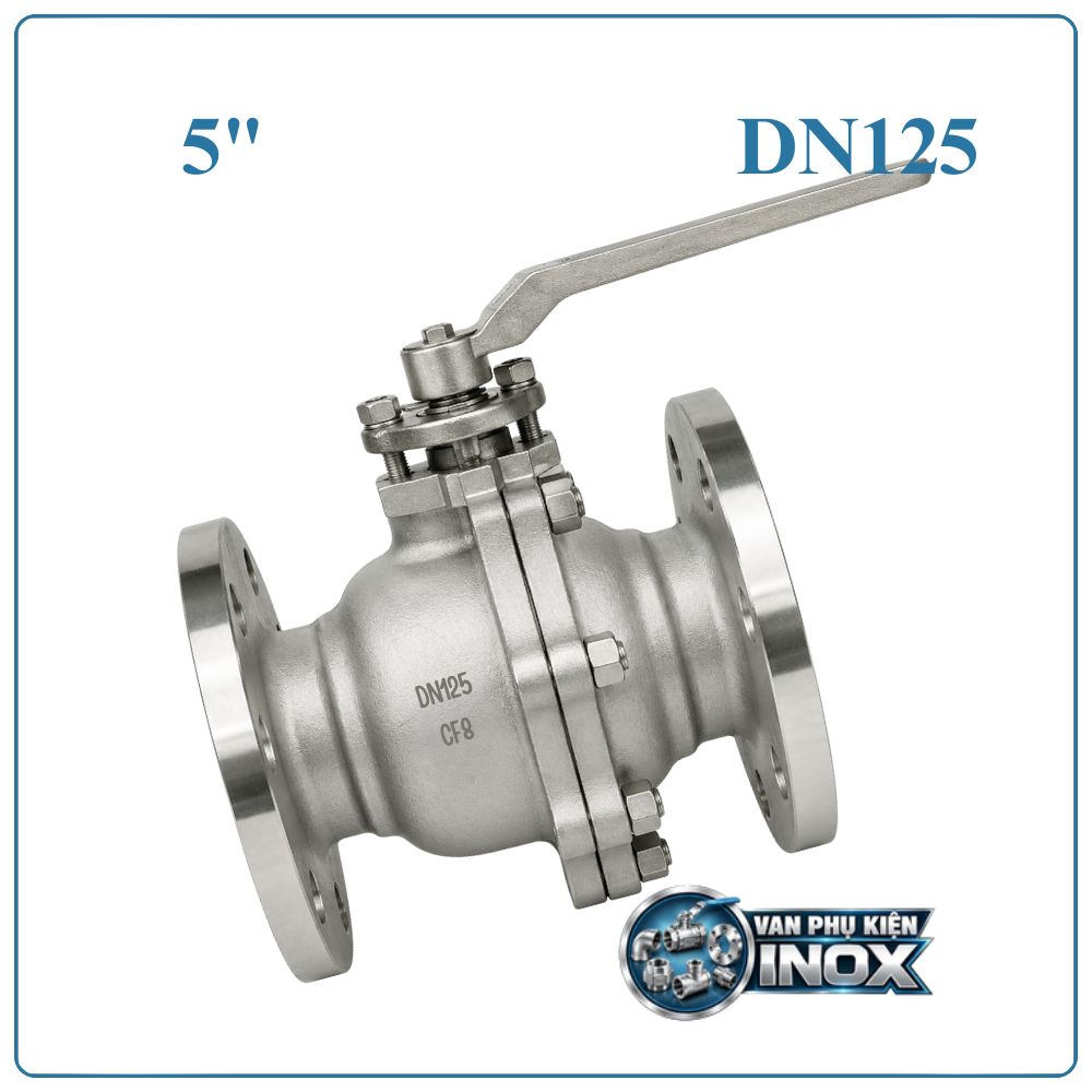 Van Bi Inox Mặt Bích DN125