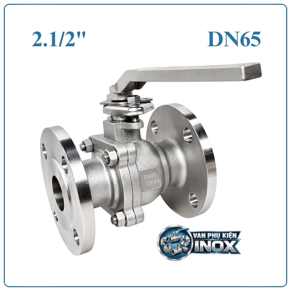 Van Bi Inox Mặt Bích DN65
