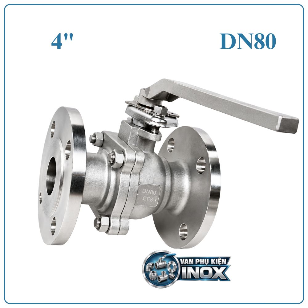 Van Bi Inox Mặt Bích DN80