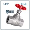Van cầu inox DN40