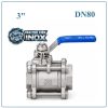 Van Bi 3 Mảnh Inox DN80