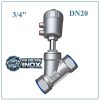 Van Y Xiên Điều Khiển Khí Nén Inox DN20