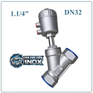 Van Y Xiên Điều Khiển Khí Nén Inox DN32